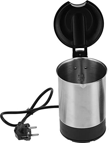 FECAMOS 1000W 0.5L Hervidor de Agua de Calentamiento Instantáneo, Hervidor de Agua de Viaje Portátil Hervidor Eléctrico Portátil Apagado Automático para Pesca de Viaje para Agua Hirviendo Familiar