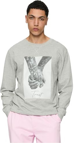 Mister Tee herr Trust 2.0 Crewneck Tröja