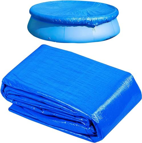 Copertura Piscina Rotonda, Copertura per Piscina Rotonda, Piscina Rotonda Telone, Round Pool Cover Ø 220 cm, Telone per Piscina, Resistente ai Raggi UV, Antipolvere, Antipioggia per Piscina 183 cm