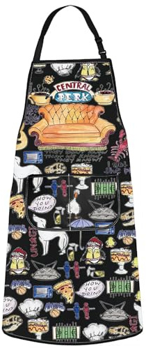 WZMPA Friend TV Show Cooking Apron Friend TV Show Chef Gifts Friend Central Park Adjustable Apron Friend TV Show Merch, Central Park Ap