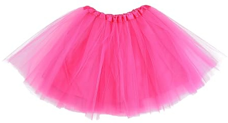 ZPLASK Pink Tutu, Tutu Skirts for Women, Pink Tutu Adult, Tutu for Women Halloween Party Costume Dance Skirt 80's Tutu Fluffy Skirts t for Dress-up Parties Dancing