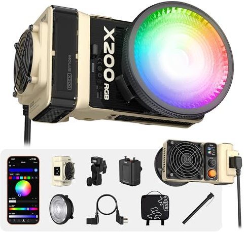 ZHIYUN MOLUS X200 RGB kombination 200 W videolampa