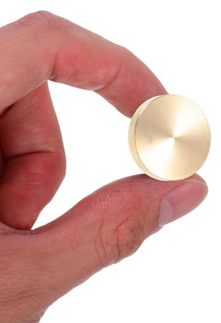 Alasum Cabezal de Sello de Lacre de Latón Redondo 25mm, Accesorio para Sellos de Cera, Reemplazo Durable para Manualidades, Invitaciones, Sobres y Decoración Artística
