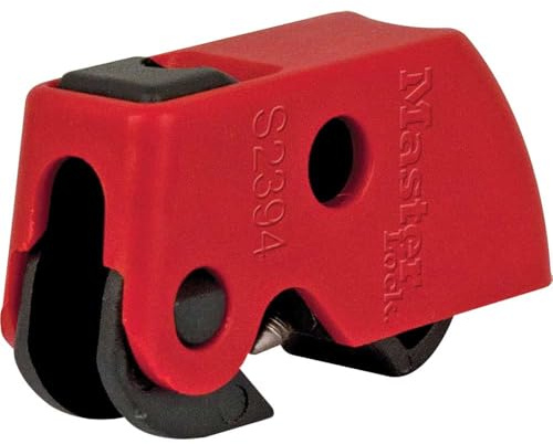 Master Lock S2394 Miniature Circuit Breaker Lockout for Electrical Lockout on Standard ISO/DIN Breakers