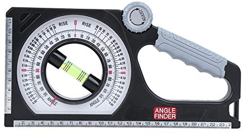 FTVOGUE Magnetisk lutning Mått, Universal Bevel Protractor, Professionell lutningsmätinstrument, Nivå delinometer multifunktionell vinkelmätare lutningsmätare instrument