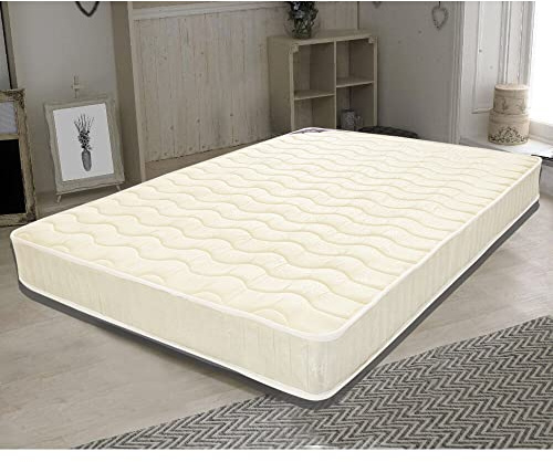 Panana Comfort Foam Mattress Luxury Sprung Mattress 3ft Single 4ft6 Double Quilted Orthopaedic Good Sleep(ModelA-3FT)