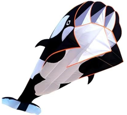 Touch the sky | Aquilone 3D per Bambini e Adulti | Facile da Montare e Volare | Giochi e Attività All'aperto Giocattolo | Aquiloni di Balena Delfino Gigante Morbido Senza Cornice