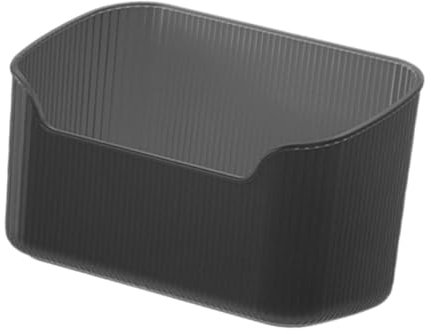 Fenteer Vetrina per Cosmetici, Organizer per Trucchi, Scatola per Cosmetici, Vassoio Porta Trucchi per cassettiera, Nero Chiaro