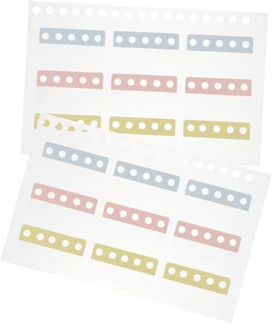 DIYEAH 2blätter Selbstklebende Index-tabs Haftmarker Bunte Haushaltsbuch Registerkarten Beschriftbar Praktische Multi-funktion Klebefahnen Für Notizen Akten Bücher