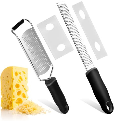 axibanni grattugia，grattugia Manuale，Acciaio Inossidabile grattugia，Ottimo per Frutta e Verdura, Formaggi duri, Cioccolato, Noce Moscata