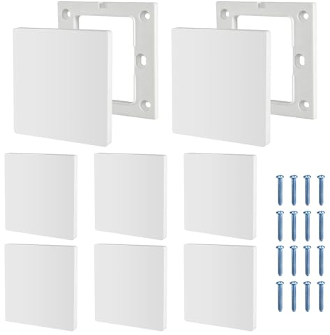 VUTYNKO Pannello da parete cieco, 8 pezzi, 8,6 x 8,6 cm, copertura cieca da incasso
