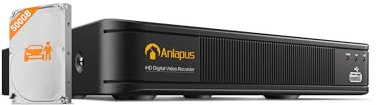 Anlapus Grabador de vídeo de 8 Canales 1080P HD DVR con Disco Duro de 500 GB, Compatible con cámara de vigilancia TVI/CVI/AHD/960H 720P 1080P, detección de Personas y vehículos