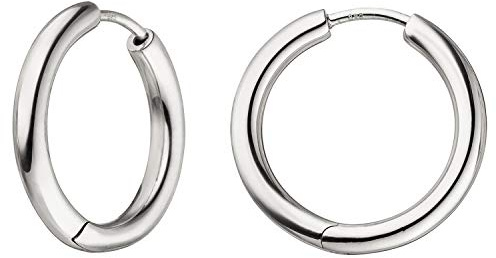 Jobo Damen-Creolen aus 925 Sterling Silber Durchmesser 20 mm