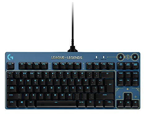 Logitech G Pro Teclado Mecánico Gaming Edición League of Legends Distribucion de Teclas Paises nordicos