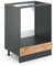 Vicco Herdumbauschrank R-Line, Goldkraft Eiche/Anthrazit, 60 cm ohne Arbeitsplatte
