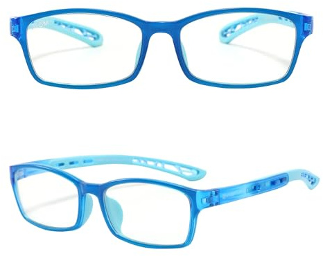 ATOM Blue Light Blocking Glasses for Kids (Age 5-12) - 100% UV Protection & Anti Glare Blue Rays Blocking Eyeglasses for Computer & Gaming | Durable Frame Eyewear for Boys & Girls
