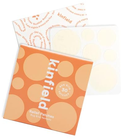 Kinfield Bug Bite Remedy Relief Patches - Hydrocolloid Skin Soothers Against Itch and Irritation - Cruelty, and Paraben Free - Vegan After Bite Treatment - 30 x Patches