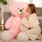 MorisMos weich Kuscheltier XXL,130cm hoch Teddybär groß XXL, Rosa riesen teddys Teddy teddybären,Geburtstag Kinder mädchen