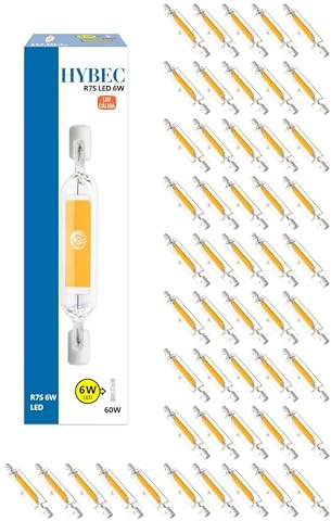 CLAR - LED-lampa R7S 78 mm, R7S glödlampa 78 mm, R7S LED, R7S 78 mm, R7S LED-lampa, R7S LED-lampa 78 mm, LED R7S, LED-lampa R7S, rörlampa, r7s 78 mm, R7S 78 mm LED, 6 W 3000ºK (förpackning 50)