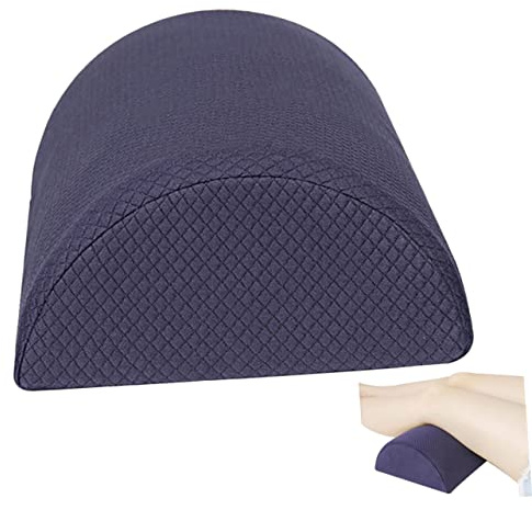 LOORGVEL Cuscino Semitondo per Gambe in Poliestere Cotone, Blu Navy