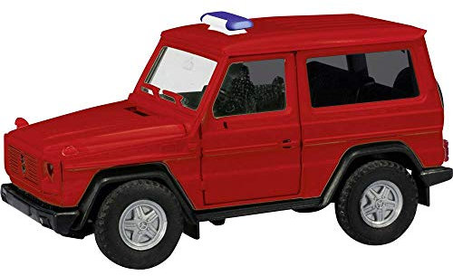 Herpa 013086 MiniKit: Mercedes-Benz Modelo G (sin Imprimir/la Barra de luz Azul está incluida), Rojo