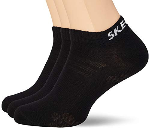 Skechers Socks Herren SK43022 Füßlinge, Schwarz (Black 9999), (Herstellergröße: 39/42) (3er Pack)