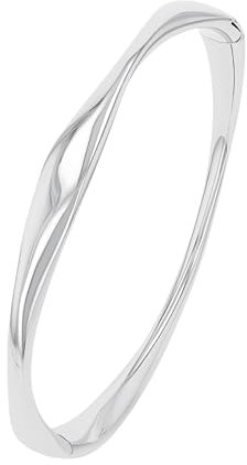 s.Oliver Armreif Edelstahl Damen Armschmuck, 6,2x5,1 cm, Silber, Kommt in Schmuck Geschenk Box, 2032535