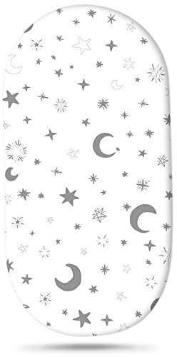 JMITHA Spannbettlaken Spannbetttuch für Babybett, Baby Spannbettlaken - 100% Baumwolle Matratzenschutz Spannbetttücher - Spannbetttuch für Kinderwagen Beistellbett Wiege und Stubenwagen (Set 4)