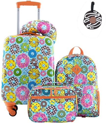 Travelers Club 5 Piece Kids' Luggage Set, Donut