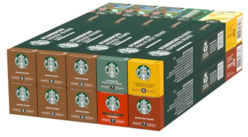 STARBUCKS Coffee Shop Classics - STARBUCKS House Blend Pack by Nespresso, Coffee Capsules 10 x 10 (100 Capsules) - Amazon Exclusive
