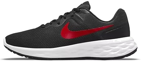 NIKE Revolution 6 Next Nature Men's Trainers DC3728 (Black/University Red 005) UK 9 (EU 44)