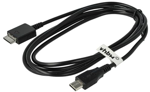vhbw USB-C Datenkabel kompatibel mit Sony Walkman NWZ-E454, NWZ-E474, NWZ-E574, NWZ-E473, NWZ-E473K, NWZ-E575 MP3 Player Schwarz, 150 cm