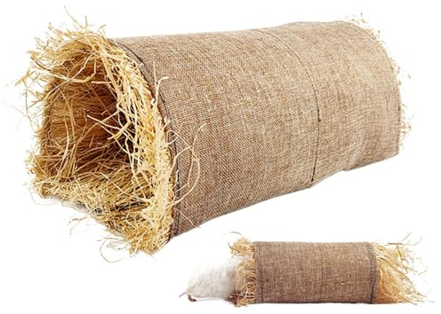 Kaninhus - Tunnelstuga i naturlig för små djur - lektunnel för dodo och naturligt skydd inomhus utomhus