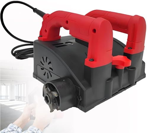 Electric Wall Planing Machine, Concrete Shovel, Shovel Wall Machine, Handheld Power Wall Scraper Planner Adjustable Depth 0.04-0.16in for Removing Paint Putty and Coatings 1680W Cementknife