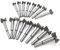 WSOOX 16 Pcs Forstner Drill Bits Set, Carbide Woodworking Hole Opener, Wood Boring Bit Great for Making Clean Flat-bottomed Holes in Wood(15-35mm)
