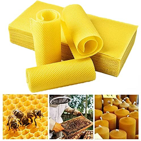 Mittelwände für Imker aus 100% reinem Bienenwachs Mittelwände Bienenwachs Basis Bienenwachsplatten Imkerausrüstung (30 Stück)