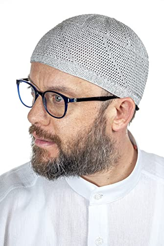 ihvan online Chapeaux turcs musulmans Lux tricotés Kufi pour homme, taqiya, takke, peci, casquettes islamiques, cadeaux islamiques, taille standard