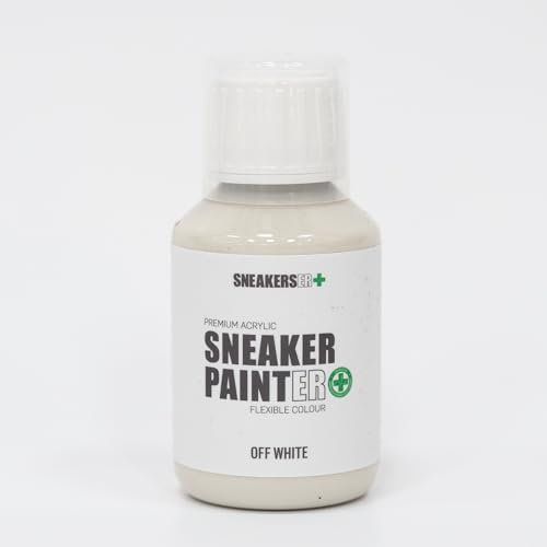 SNEAKERSER Premium Off White Colour Leather Paint for Sneakers & More - Professional Restoration & Custom Paint 100ml