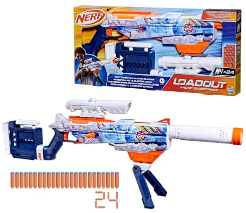 Nerf Loadout Arctic Zerostriker Blaster und N1 Darts