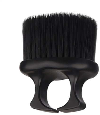 Brosse de barbier – Brosse à barbe | Brosse à moustache pour homme | Outil de toilettage pour barbe et moustache | Brosse à barbe avec anneau de doigt | Peigne à moustache au design ergonomique pour