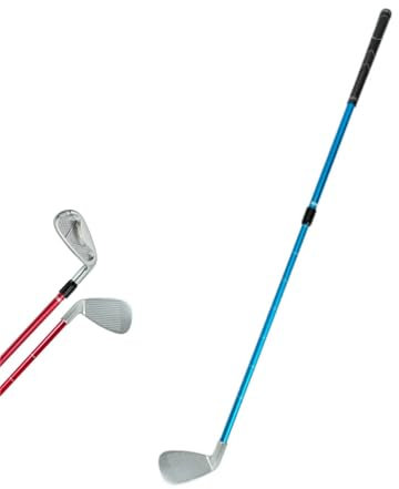 Golf-Putter, Kinder-Putter, verstellbare Länge, Aluminiumlegierung, Golfschläger für Rechts- und Linkshänder, Zwei-Wege-Golfer-Putter für Kinder, Teenager, Junior (Blau, 2 Abschnitte, Teleskop)