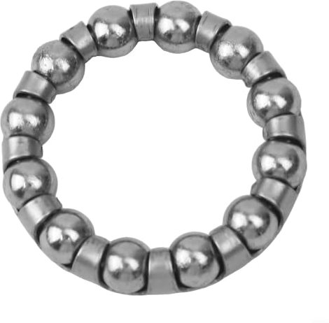 Besttoolifes Rodamiento de bolas de acero inoxidable para bicicleta de ejercicio, pieza de repuesto para eje central, marco de rueda, duradero, fácil de instalar, interior de 33,5 mm, exterior de 45