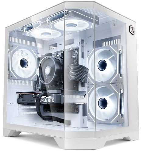 Vibox Gaming PC • AMD Ryzen 5 5500 4,2GHz • Nvidia RTX 3050 16GB • 16GB RAM • 1TB SSD • Windows 11 • WLAN • Weiß