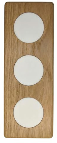 Plaque Triple en bois pour interrupteur/prise (Compatible Legrand® Céliane)