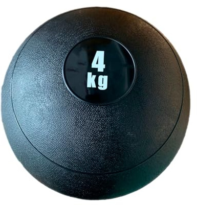 AemaSport Slam Ball Balón Medicinal Desde 2Kg hasta 30Kg - Relleno de Arena, Lanzamientos sin Rebote, Entrenamiento Fuerza, Tonificación (4Kg).