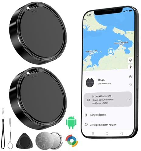 Tracker Android Smart Tag Android Air Android Tag Individuatore chiavi compatibile con Google Il mio dispositivo Trova app (Android Solo) IP67 Android Tracker Bluetooth KeyFinder per valigia/bagagli