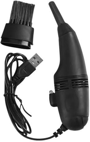 Aspirador de teclado – ABS compacto de 1 pieza, polvo portátil, carga USB, limpieza rápida inalámbrica, aspiradora pequeña para máquina de coser de coche y hogar | Perfecto para teclados,