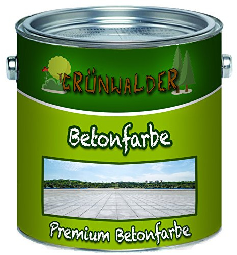 Grünwalder, betongfärg, golvfärg, premium fasadfärg, mycket elastisk och ljusäkta för inomhus- och utomhusbruk (2,5 L, ljusblå RAL 5012)