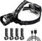 WholeFire LED Stirnlampe XHP90 Kopflampe, 3 Modi Superhell 15000 Lumens USB Wiederaufladbar, Wasserdicht Zoombar Leistungsstark Stirnleuchte für Camping, Laufen, usw.
