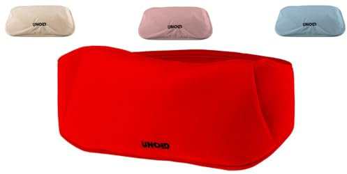 UNOLD 86013 Wärmi - Heizkissen, Wärmegürtel, Elektrische Wärmflasche Rot für wohltuende Wärme an Bauch, Rücken, Nacken, etc, Sichere Handhabung ohne gefährliches Einfüllen von heißem Wasser
